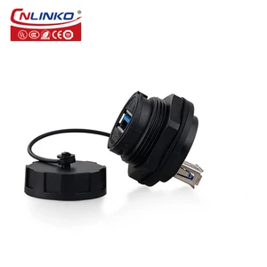 CNLINKO Waterproof USB3.0 a Female Connector Panel Mount Usb Connector