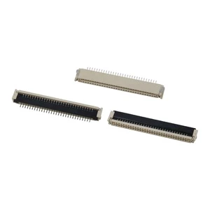 Hot Sale Manufacturer 1.0mm Pitch Ffc Fpc Connector ZIF Vertical Type SMT Backflip H=2.6 Dual Bottom Contact