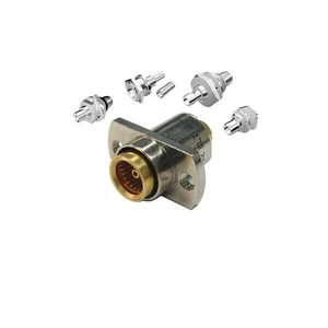 BMA Straight Gold Plated Brass RF Coaxial Cable Connector for Soft Cable RG316 Blind Mate Receptacle