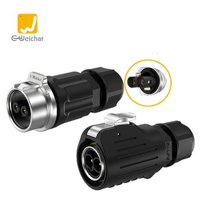 LP16 Aviation IP68 Waterproof 20A 400V Copper Alloy PBT Housing Cable Connector 2-3 Pin Electrical Panel Mount Male/Female Plug