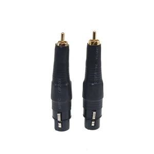 Male Female RCA to XLR Adapter Plug YIVO XSSH Audio DIY OEM ODM Hifi System Pure Copper Gold Plated RCA to XLR Jack Connectors