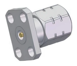 1.85mm RF Coaxial Connector-67GHz-50Ω with Diameter 2.6 Flange Hole