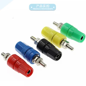 GIET M4x36 Pure Copper Terminal Post for 20A High Current, 4mm Banana Socket Grounding Post Terminal, Banana Head Socket Base