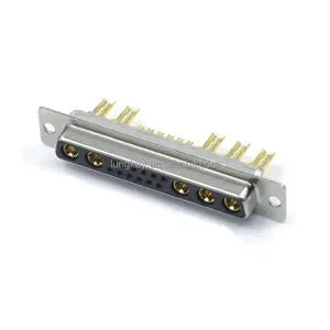 High Power D-SUB 17W5 Solder Type Connector Female 17W5 Connector for Cable High Current 17W5 Connector