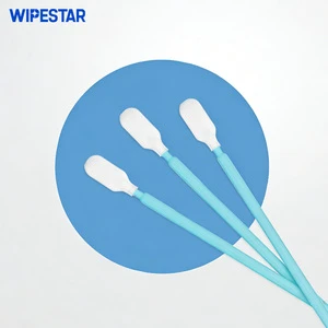 WIPESTAR Polyester Cleanroom Swabs Lint-Free Applicator 100pcs/Pack Free Samples Industrial Cleaning Stick for Semiconductor