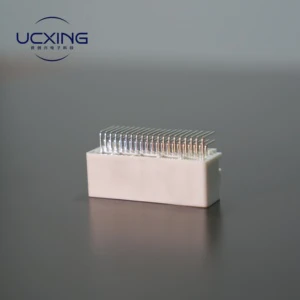 WX110D CONNECTOR 40P 90 12V DC 2.5A Male Adapter With Copper Alloy Contact and Rectangle Shape SPS/PBT Housing For Servo Motor