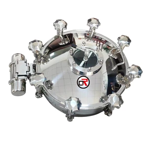 Factory Price Dairy Milk Water Rectangular Oval Manhole Cover Reactor Manhole Cover 450mm 500mm Stainless Steel Manhole Cover