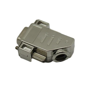 customized supply D-sub 9 Pin Metal Hood 180 degree connector Zinc Alloy material hood connector
