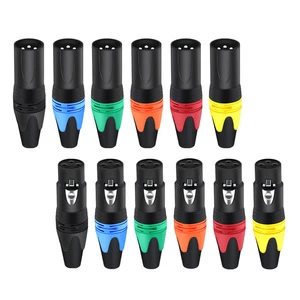 Mini XLR Male to 3 Pin Mini-XRL Male Audio Adapter 3 Pin Connectors Adapter Mini 4pin Xlr to 3pin Male XLR