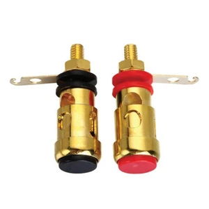 Gold Plating Audio Wiring Terminal Banana Jack Socket Press Push Binding Post
