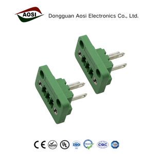 AOSI Plug-In Type Screw Terminal Connector 15A 300V Wire Jumper Header Pin Connectors Replaceable Sale Terminal Block