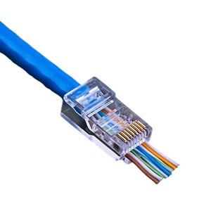 SMX High-Performance Cat6 UTP RJ45 Plug Ethernet Connector Cable Factory-Certified Pluggable Terminal Blocks PC+ABS Material
