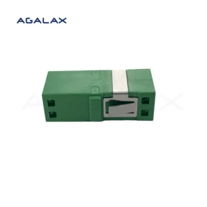 Network Optical Coupler Fiber Optic Adapter MMC-MMC 2-Port Green Plastic SC/APC Fiber Connectors