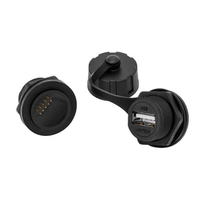 Lshitech USB 2.0 Wireless Connector Waterproof Aviation Circular Usb Female to Female Connector