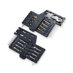 MUP Push Pull 8Pin+switch Pin SMT H1.4 IC Card Reader Smart Socket Connector for Pos ATM Machine Terminal Identification Module