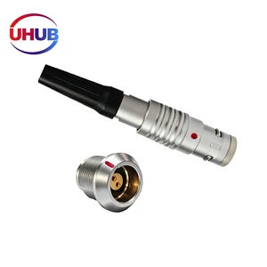 UHUB K Series FGG.2K 8 Pin Female Socket Waterproof Circular Aviation Connector For Heavy Duty Outdoor Power