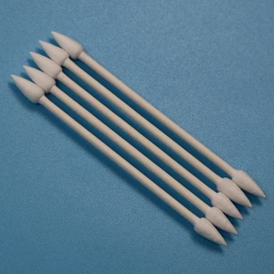 CA-003 Biodegradable Paper Stick Double Ended Pointed Qtips Industrial Cleaning Cotton Bud Swab for Cleanroom