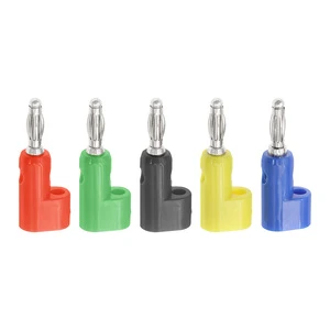 4mm Stackable Gun Type Banana Plug, Solder-Free Lantern Type for Speaker Cable & Binding Post