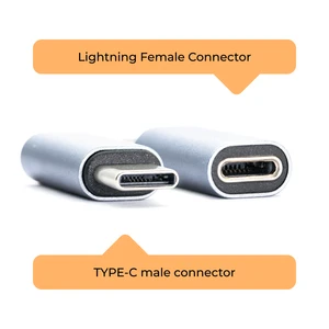 Custom Type C Male to Light Female Audio Connector 480Mbps Usb 2.0 Charging Audio Converter Adapter for Laptop Microphones