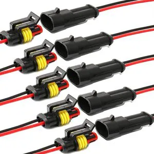1.5 Series 2pin Male and Female Amp Connector Automotive Electrical Connector Auto Wire Harness