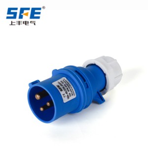 SFN Waterproof Cable Connector Quick Fast Connection Terminals 3 Pins Straight Male Field Assembled Mating Plug