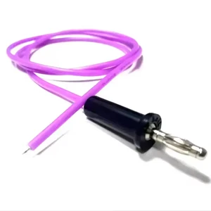 Factory price banana connector with silicone cable assembly