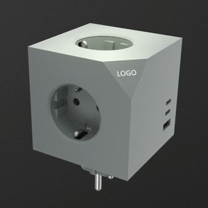 6-in-1 Multiple Socket Without Cable PD20W Eu Socket Cube Adapter With 3 USB A And C Multi Plug Cube Socket
