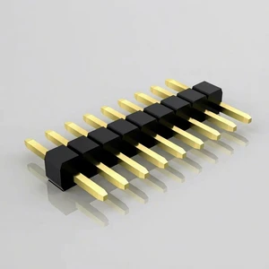 Brass Contact Male Socket PCB Pin Header Connector 2.54 Pitch 1x4 Pins 2.54mm Female Header For PCB PZ254-1-04-Z