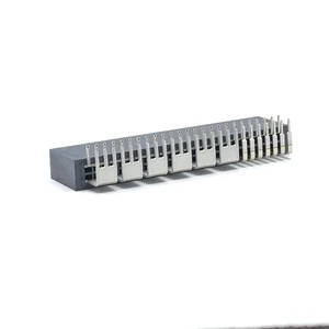 RealRun 61H11 2.54 Signal +7.62 High Current Power Connector 90 Degree Gold Contact Finish for M-CRPS Server Power Supply