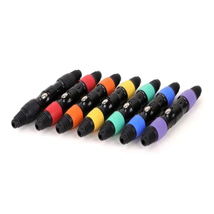XLR Male Female Connectors With Gold Plated Copper Contact Zinc Alloy Housing 3 Pin Audio Video XLR Connector for Microphone