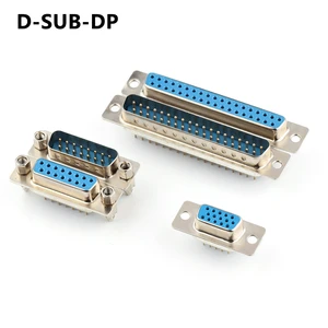 Male Female DP 9 15 25 37 Pin D-sub 15 Pin 23p 25 Pin Vga Slim Connector PCB D Sub Solder Type Dip Vga Connector