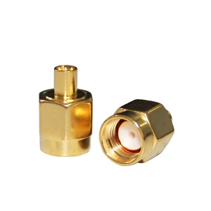 Electronic Coax Connector SMA-JB2 Gold-plated Straight Male SMA RF Coaxial Connector For RG405 RG086 Cables
