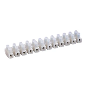 BELEKS T10-M12(A) 1-12P Feed-Through Terminal Block 12mm Pitch Easy Cut Lighting Wiring PA66 Flame Retardant Housing Copper