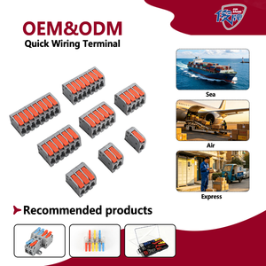 Copper Splice Connectors Nuts 400V Compact Wire Terminals Push-in Fast Connection For Electric Power Applications