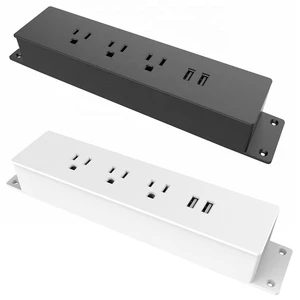 JOYE High End Recessed Desktop Plug With Socket 3 AC Outlets 2 USB A Ports 2 USB C Ports 125V 15A