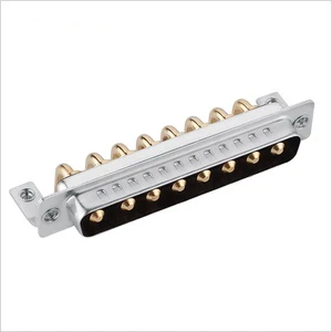 D-Sub Combo Connector 8W8 D-sub Male Right Angle Type Industrial Connector for Machine Manufacturing