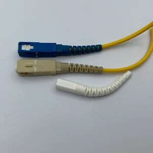 Bendable To Any Angle SC UPC Singlemode 52mm Length 2.0mm Fire-Retardant Fiber Optic Connector Boot Tail Sleeve For FTTX Network