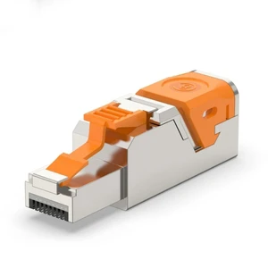 CAT8 RJ45 Plug Ethernet Connector Double Shielded Solid STP for 22AWG/26AWG