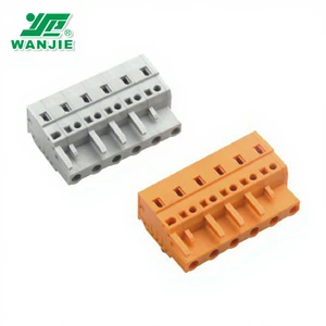 Wanjie Automotive Terminal Block / PCB Terminal Block / Spring Pluggable Female Connector 7.5/7.62mm with Fixed Column