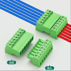 Aerial Butt Welding Plug-in Type 2EDGWB-5.08mm Green Terminal Block 300V CE Certified Aosi for Connector Row