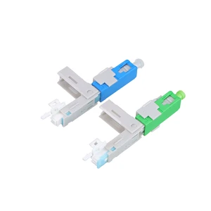 Hot Sale SC5204 Drawer Type Optic Fiber Quick Connector Fujikula FTTH 2*3 Drop Cable Conector Ftth Fiber Optic SC Fast Connector
