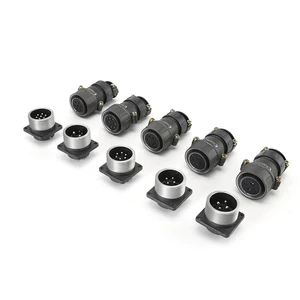 P28 Aviation Connector IP67 Waterproof 2 4 6 7 Pin Metal Mil Spec Male Female Plug Socket For Industrial Automation Customized