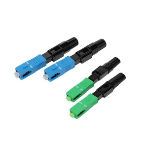 High Connectivity Secure SC APC UPC Quick-Mount Connector Fiber Optic Optical Fiber Fast Connectors Optical Fast Connector