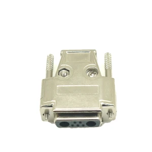 Factory price customized DB15 180 degree Male/Female D-Sub 15 pin Metal connector cover