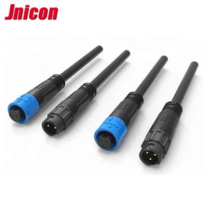 Jnicon M12 Push Pull Lock Connector 2pin 3pin 4pin 5pin Power Electrical Wire Automotive Waterproof Cable Connector Panel Mount