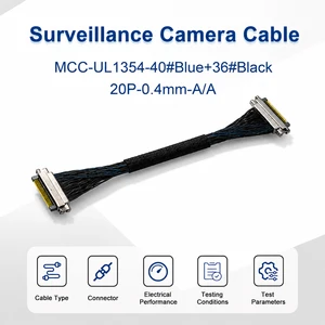 Micro Coaxial Cable I-PEX Compatible 46AWG Wire Medical Imaging Cable Custom Wire Harness High Speed Data Cable Wires