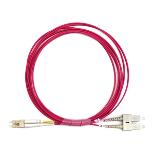 Data Center FTTH Multimode OM4 Optical Jumper MPO LC SC FC ST LSZH Fiber Optic Patch Cord 2 Meter