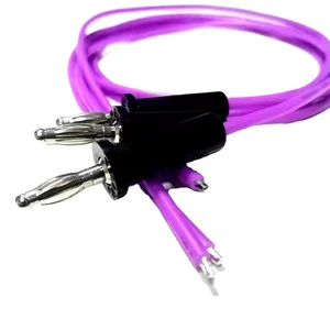 Free sample High quality banana connector with silicone cable