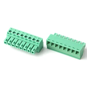 3.81mm Plug in Terminal Block 8 Pin 381MM Pitch PCB Mount Pluggable Terminal Blocks