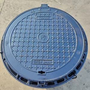 EN124 D400 Ductile Iron Double Rectangular Sewer Manhole Cover & Frame with Lock and Gasket